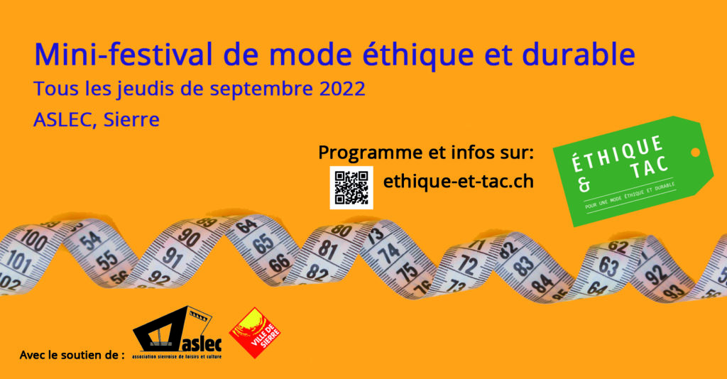 Affiche mini festival mode éthique septembre 2022